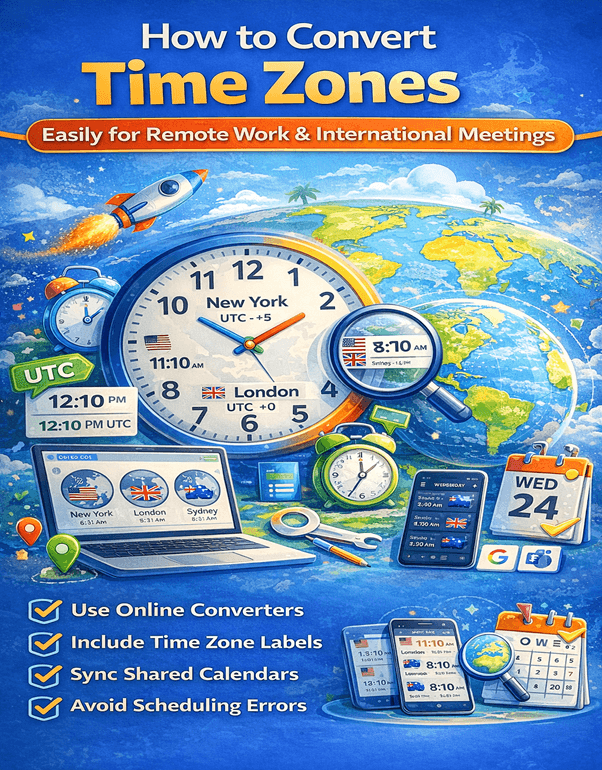 How to Convert Time Zones Easily for Remote Work and International Meetings?